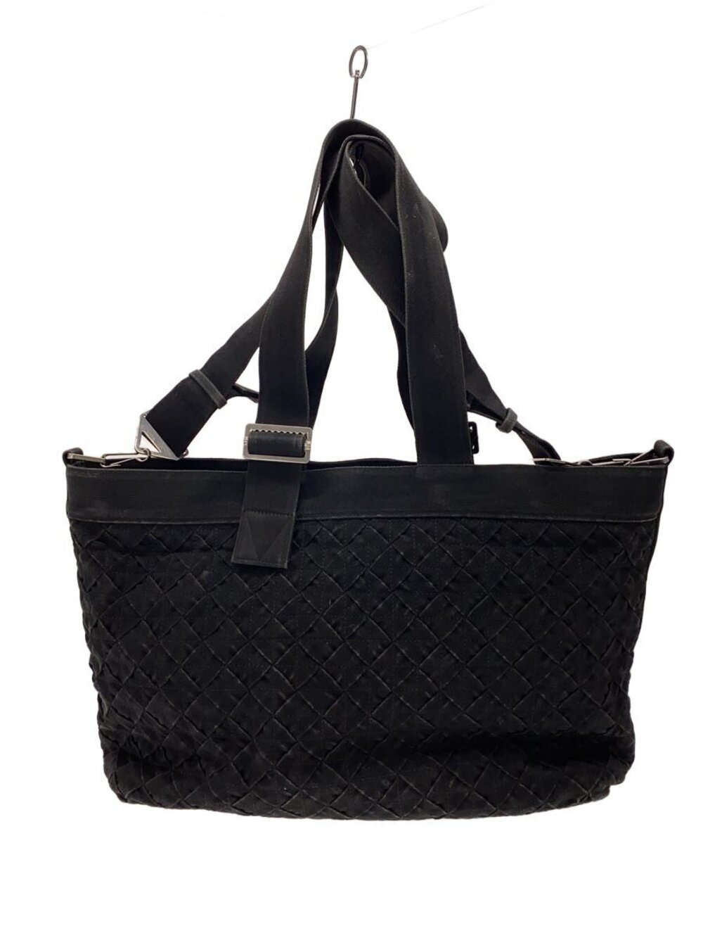 Bottega Veneta Intrecciato Tote Bag Shoulder Canvas Black